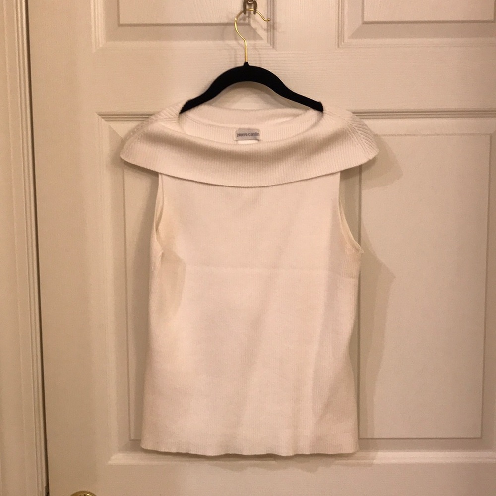 Ladies sleeveless cowl neck top